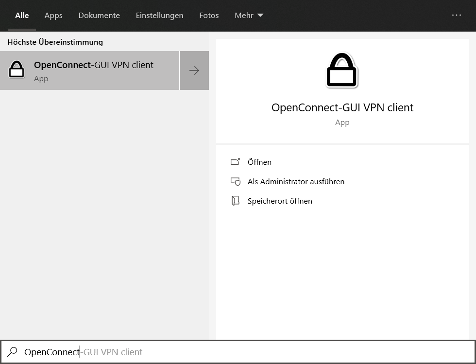 OpenConnect Windows 9