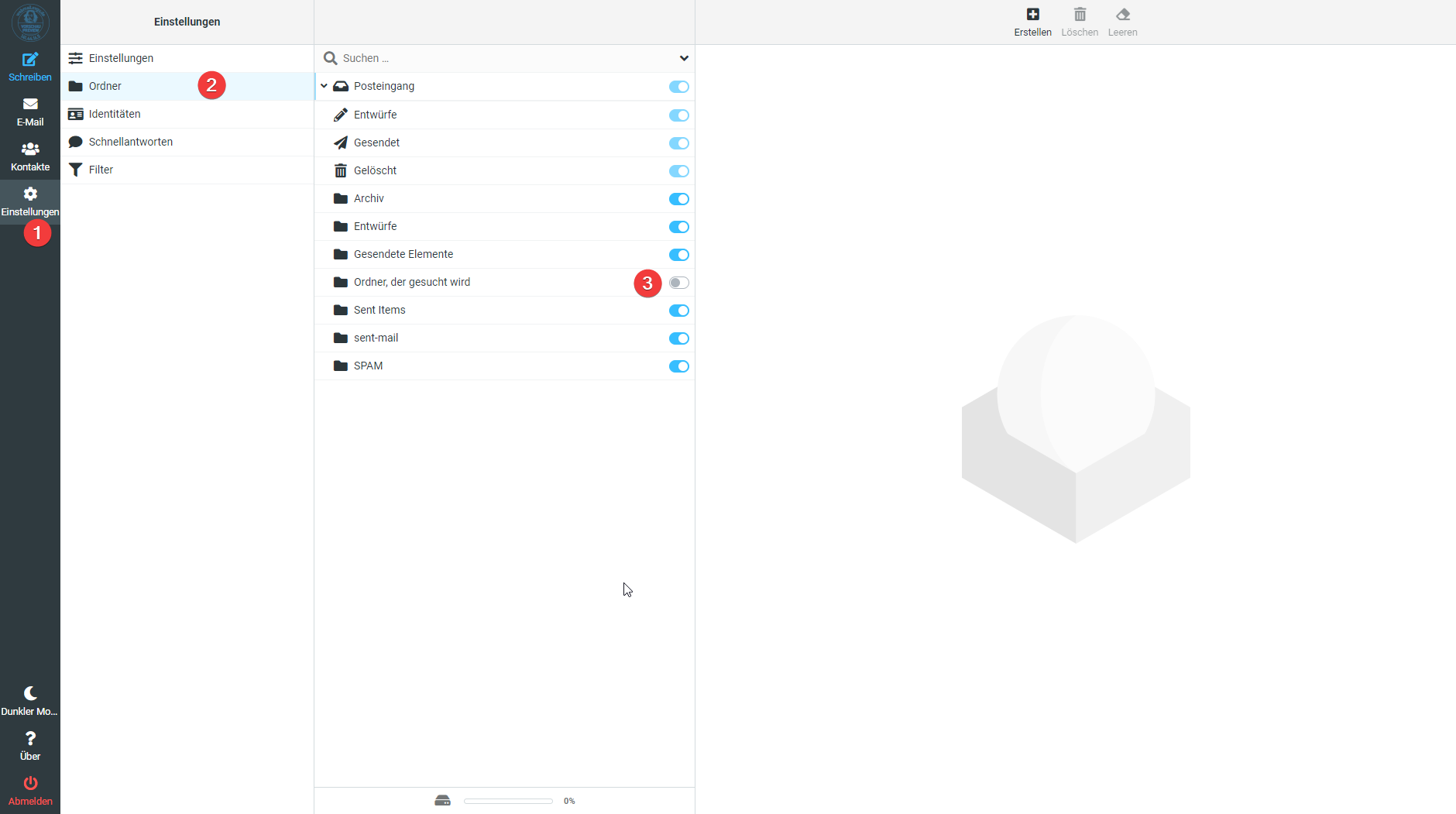 Ordner einblenden DE