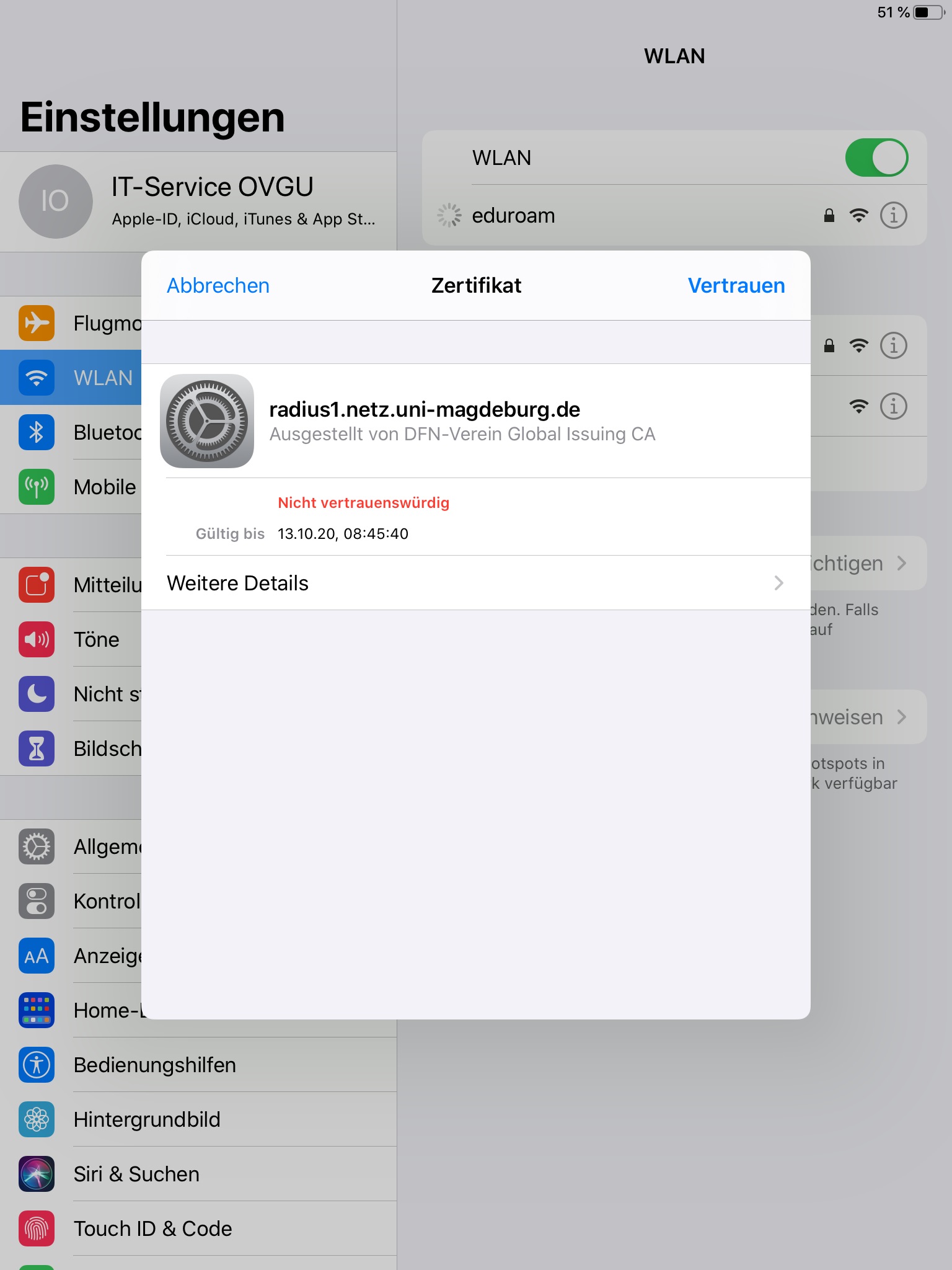 iOS eduroam 3 iOS eduroam 3