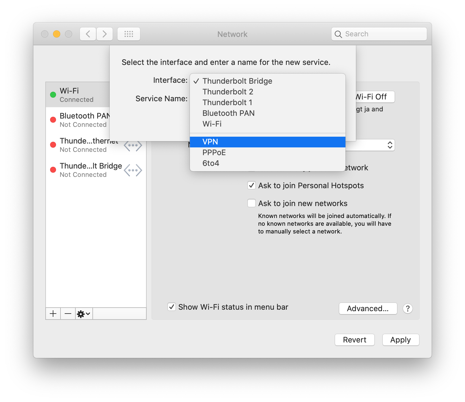 macOS VPN Systemeinstellungen 3