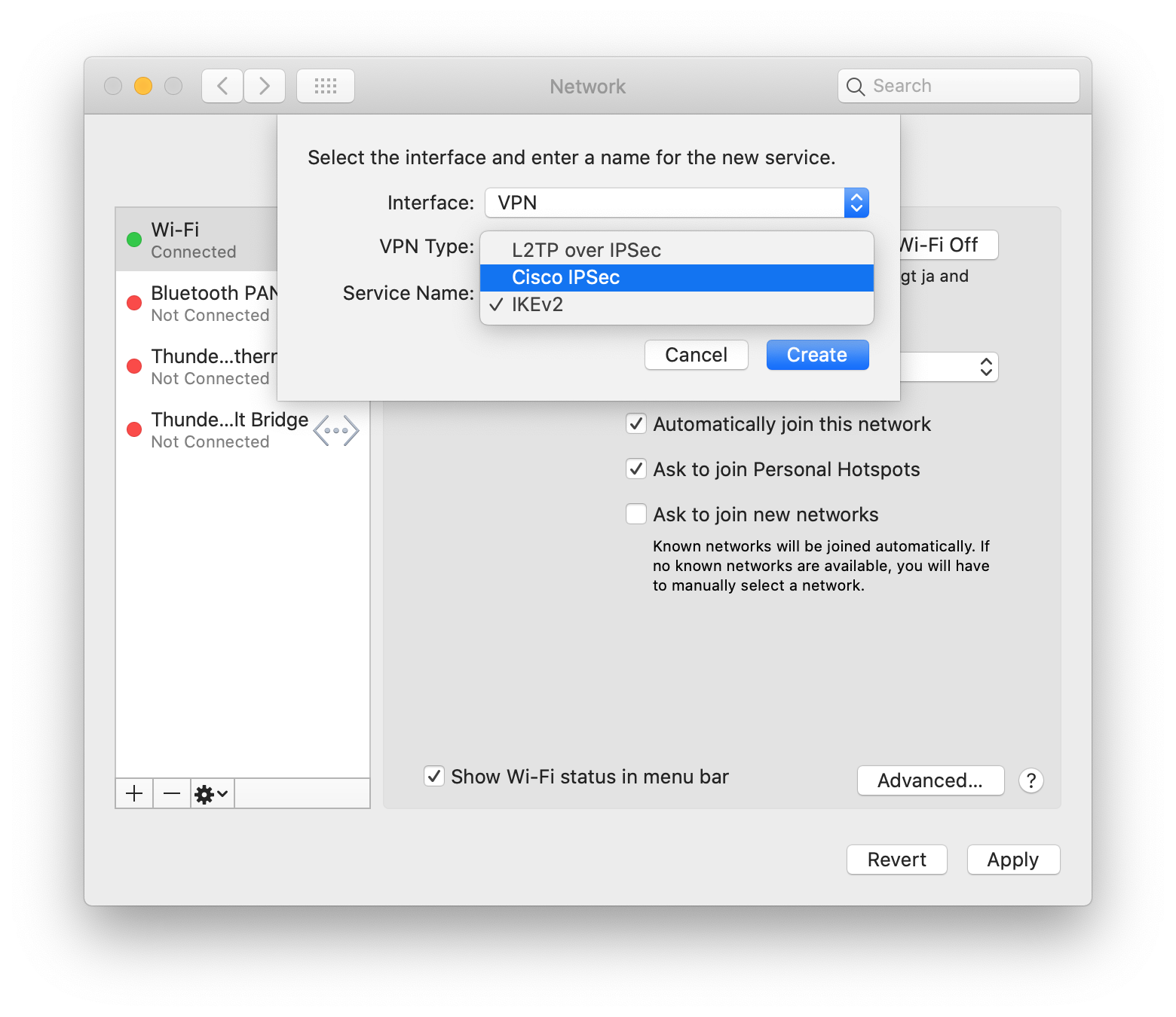 macOS VPN Systemeinstellungen 4