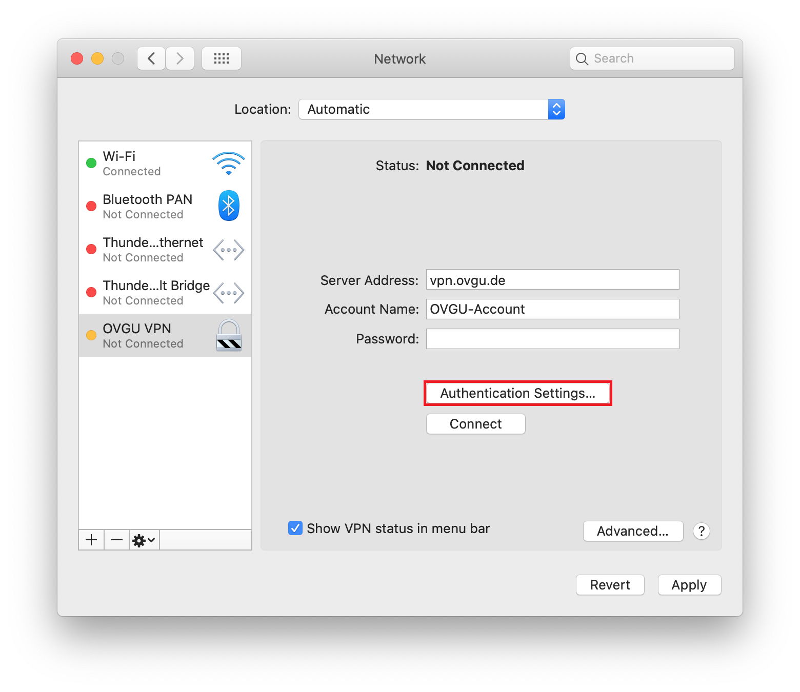 macOS VPN Systemeinstellungen 7