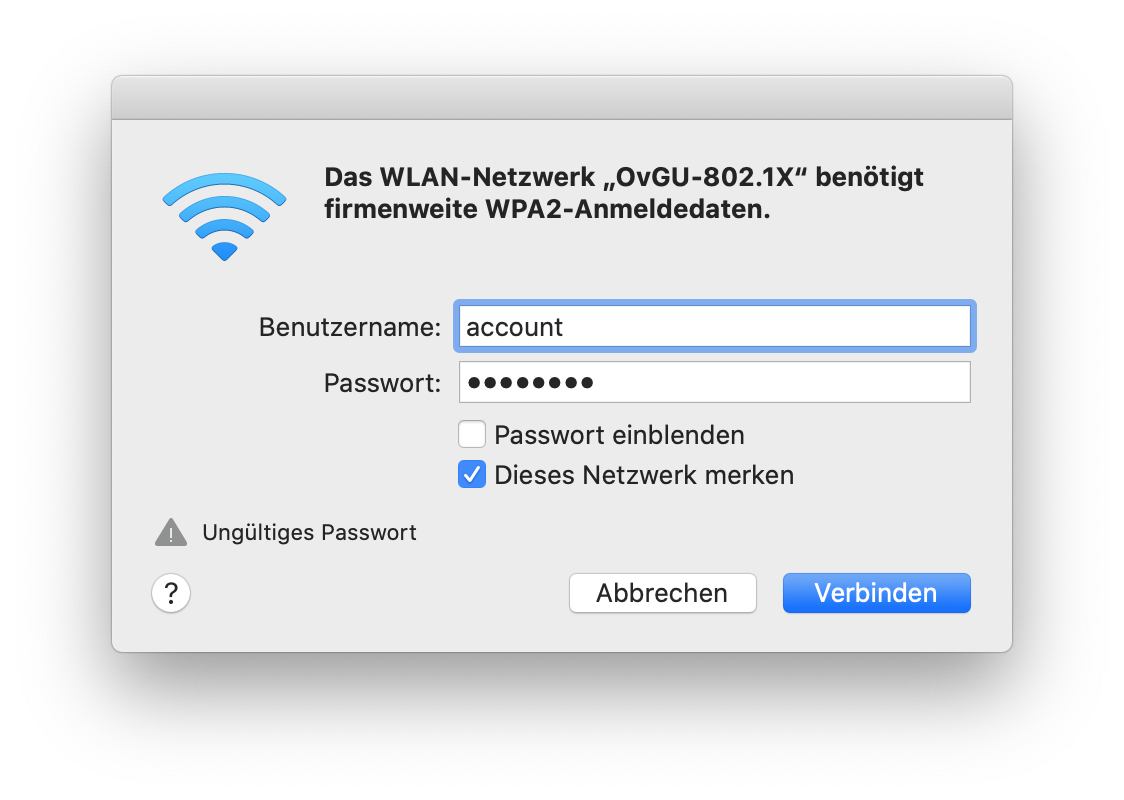 macOS OvGU-802.1X automatisch 2 2. Automatische Konfiguration