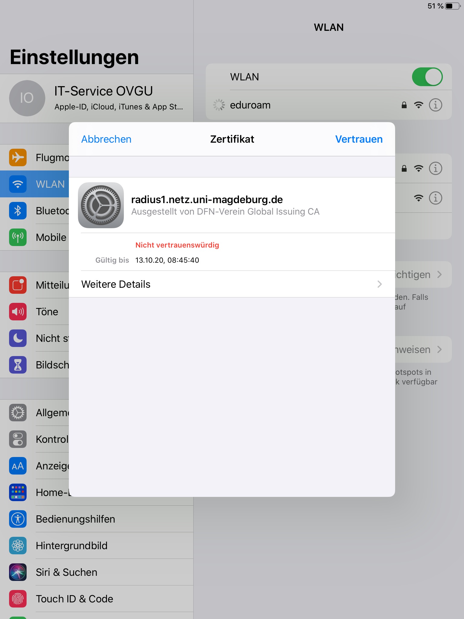 iOS eduroam 3